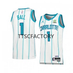 Camiseta Hombre Charlotte Hornets LaMelo Ball 1 Jordan 2022-23 Association Edition Blanco Swingman